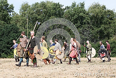 Moesgaard viking moot in Denmark Editorial Stock Photo