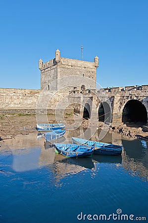 Mogador fortress building at Essaouira, Morocco Stock Photo