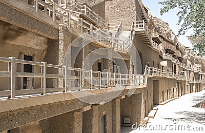 Mogao Caves in Dunhuang, China Stock Photo