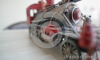 Mogi das Cruzes, Sao Paulo - Brazil - january 15, 2024: old steam train locomotive Editorial Stock Photo