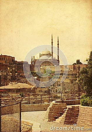 Mohamed Ali mosque in Cairo,Egypt Stock Photo