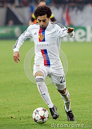 Mohamed Salah during Champions League game Editorial Stock Photo