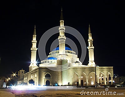 Mohammad al-Amin mosque in beirut lebanon Stock Photo