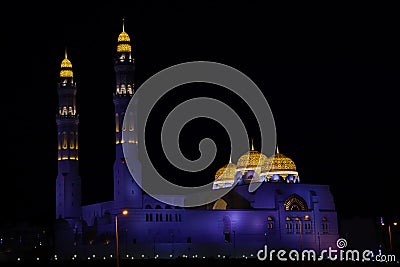 Mohammed Al Amin Mosque. Muscat, Oman. Stock Photo