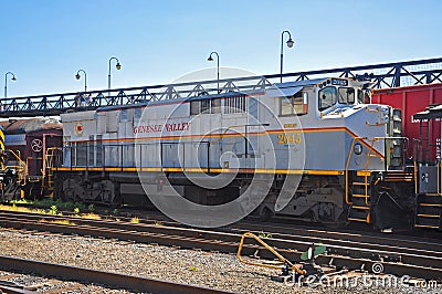 Mohawk Railroad diesel locomotive, Scranton, PA, USA Editorial Stock Photo