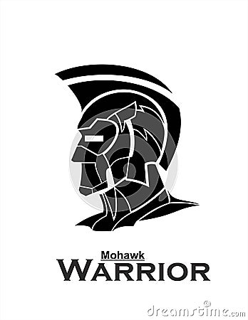 Mohawk warrior Vector Illustration