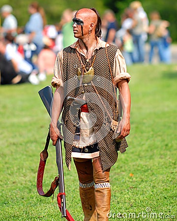 Mohican warrior Editorial Stock Photo