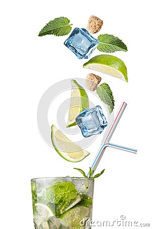 Mohito cocktail Stock Photo