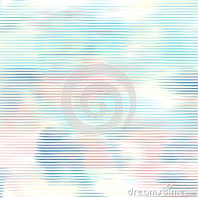Moire gradient texture, bright phantom wavy lines optical illusion. Abstract rainbow pattern with distorted lines. Vector Vector Illustration