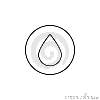 moisture sign icon. Element of plumbering icon. Thin line icon for website design and development, app development. Premium icon Stock Photo