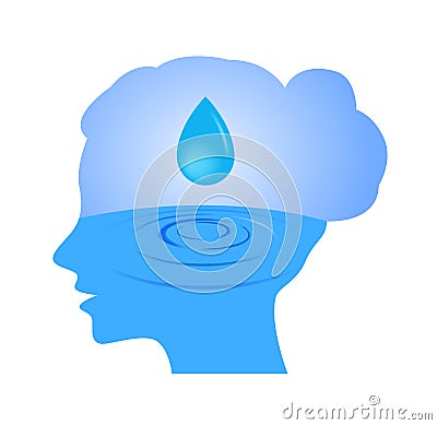 Moisturizer in women face icon Vector Illustration