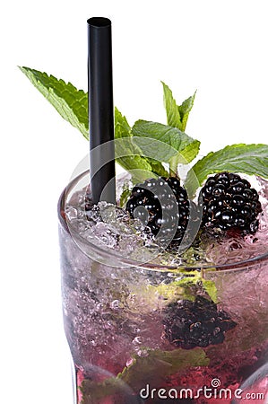 Mojito blackberry Stock Photo