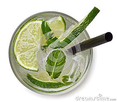 Mojito cocktail or soda drink Stock Photo