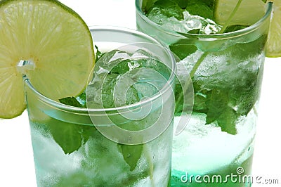 Mojito long drink close up Stock Photo