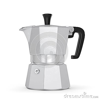 Moka coffee pot Cartoon Illustration