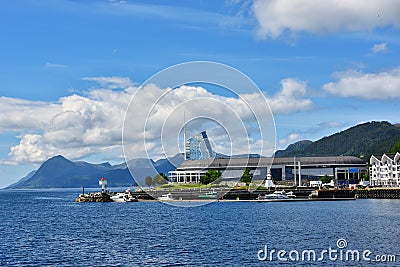 Molde town view in Norway Stock Photo