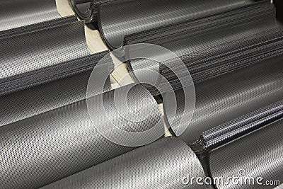Molded Metal Sheets Stock Photo