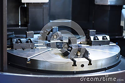 Molding made with 3D printing inserted into an injection molding machine to realize small series of metal products Stock Photo