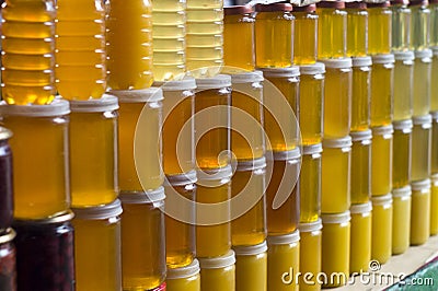 Moldovian homemade honey Stock Photo