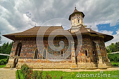 Moldovita Monastery, Romania. Editorial Stock Photo