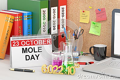 Mole Day concept Stock Photo