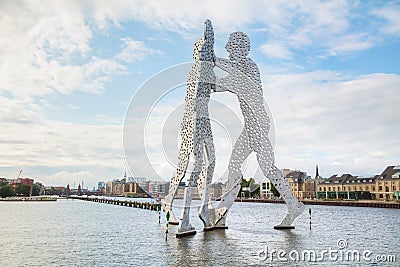 Molecul Man sculpture in Berlin, Germany Editorial Stock Photo