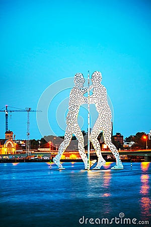 Molecul Man sculpture in Berlin, Germany Editorial Stock Photo