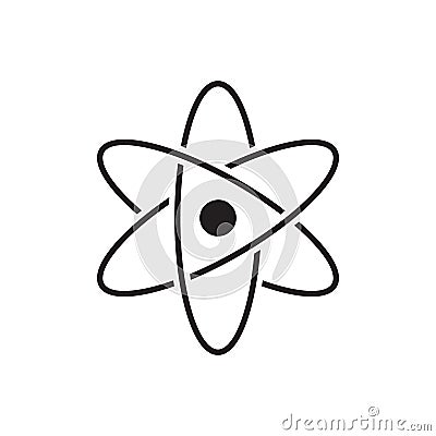 Molecular atom neutron laboratory Icon Vector physics science model for your web site design, logo, app, UI. illustration Vector Illustration