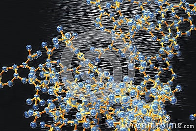 Molecular chain Stock Photo