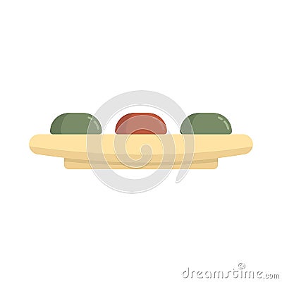 Molecular cuisine gourmet icon flat isolated vector Vector Illustration