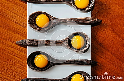 Molecular gastronomy creativity modern cuisine, Jelly dessert in Stock Photo