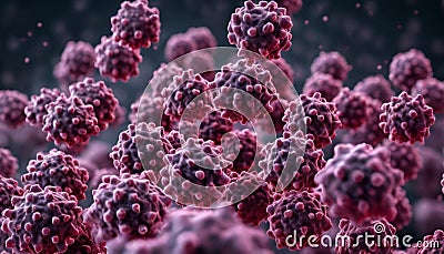 Molecular marvels - A close-up view of cancer cells in a petri dish Stock Photo