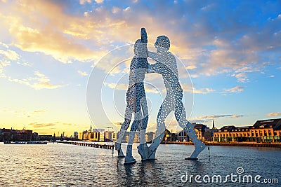 Molecular men Sculpture Berlin Editorial Stock Photo