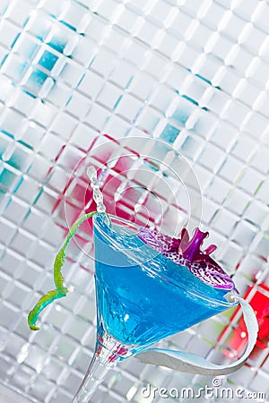 Molecular mixology - Cocktail with caviar Stock Photo