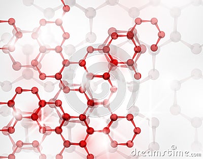 Molecular structure Vector Illustration