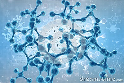 Molecular Structure Stock Photo