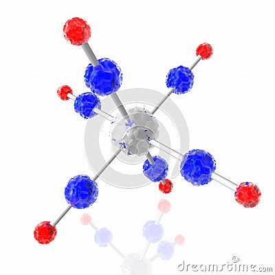 Molecule carbonyl chrome Stock Photo