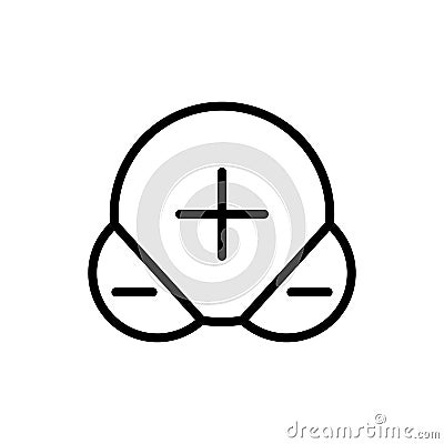 Molecule, chemistry icon. Simple color vector elements of stinks icons for ui and ux, website or mobile application Stock Photo
