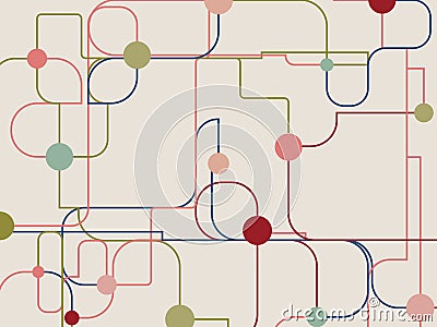 Molecule And Communication Background. Vector Illustration. Vector Illustration