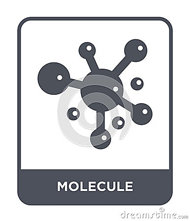 molecule icon in trendy design style. molecule icon isolated on white background. molecule vector icon simple and modern flat Vector Illustration