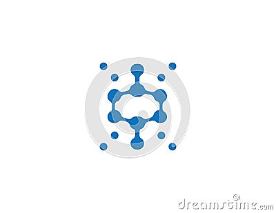 Molecule logo Vector Illustration