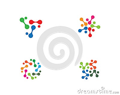 molecule logo Vector Illustration