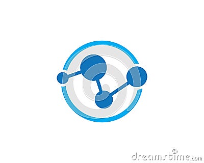 molecule logo vector Vector Illustration