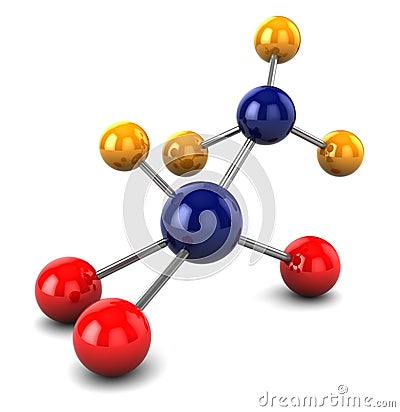 Molecule model Cartoon Illustration