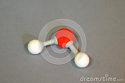 Molecule model of water Stock Photo