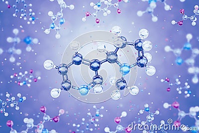 Molecule Of Nicotine Stock Photo