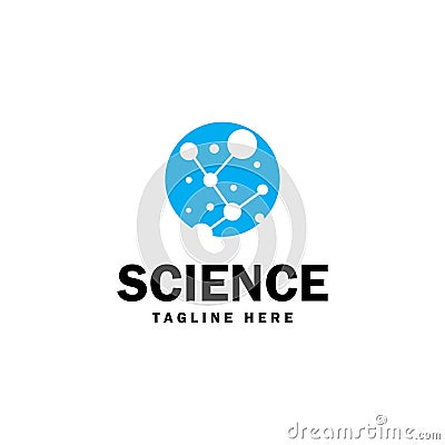 molecule science logo vectorr illustration template design Vector Illustration