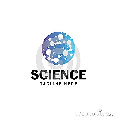 molecule science logo vectorr illustration template design Vector Illustration