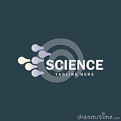 molecule science logo vectorr illustration template design Vector Illustration