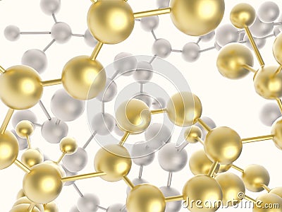 Molecule structure Stock Photo